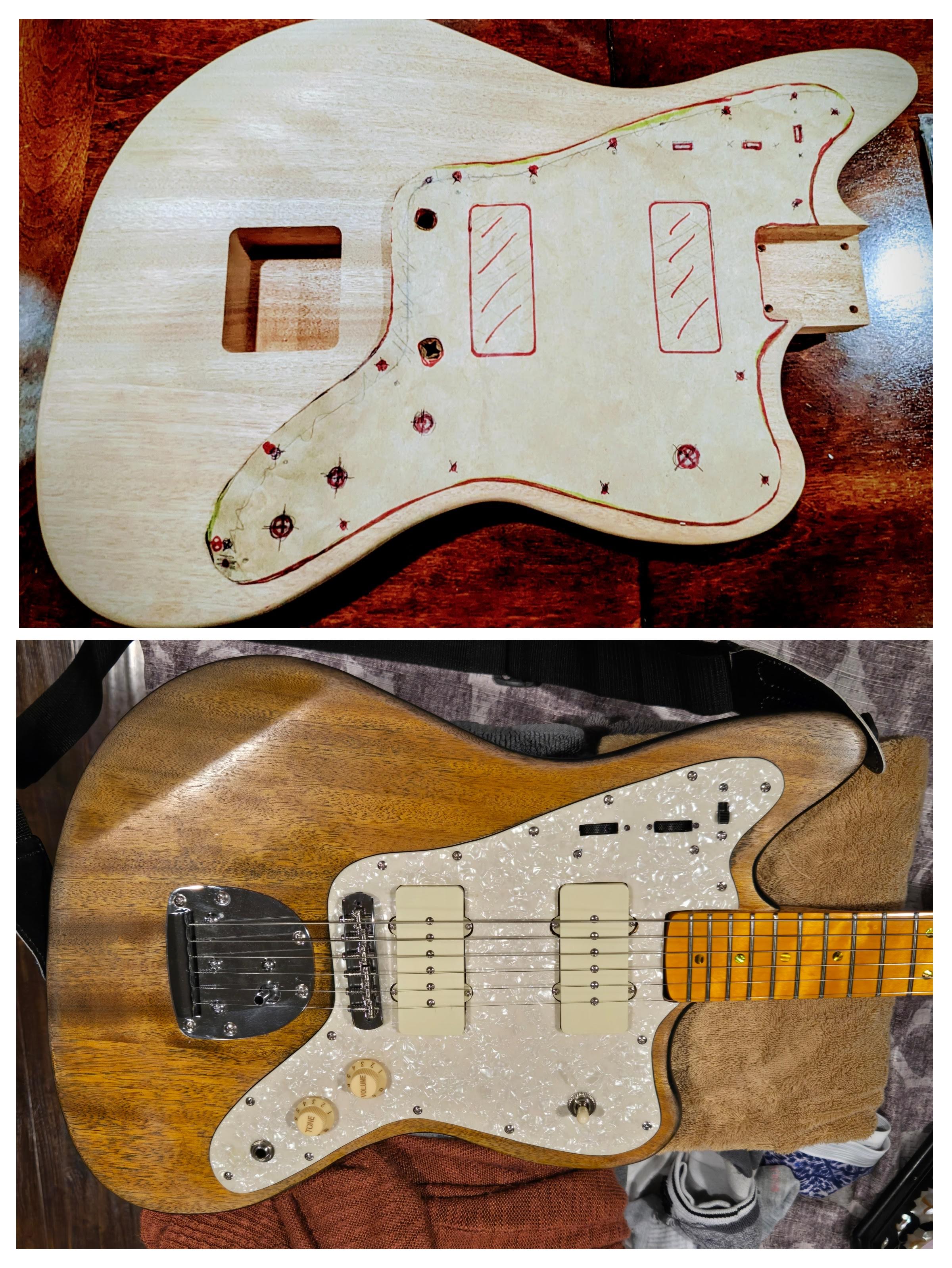 Custom Jazzmaster build with upgraded hardware and wiring